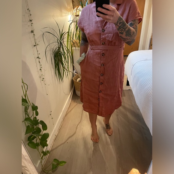 MNG button front dress. Size M - Picture 7 of 8